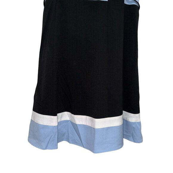 Calvin Klein Women Fit & Flare Casual Formal Dress Sleeveless Black Belt Sz 14 - Picture 4 of 13